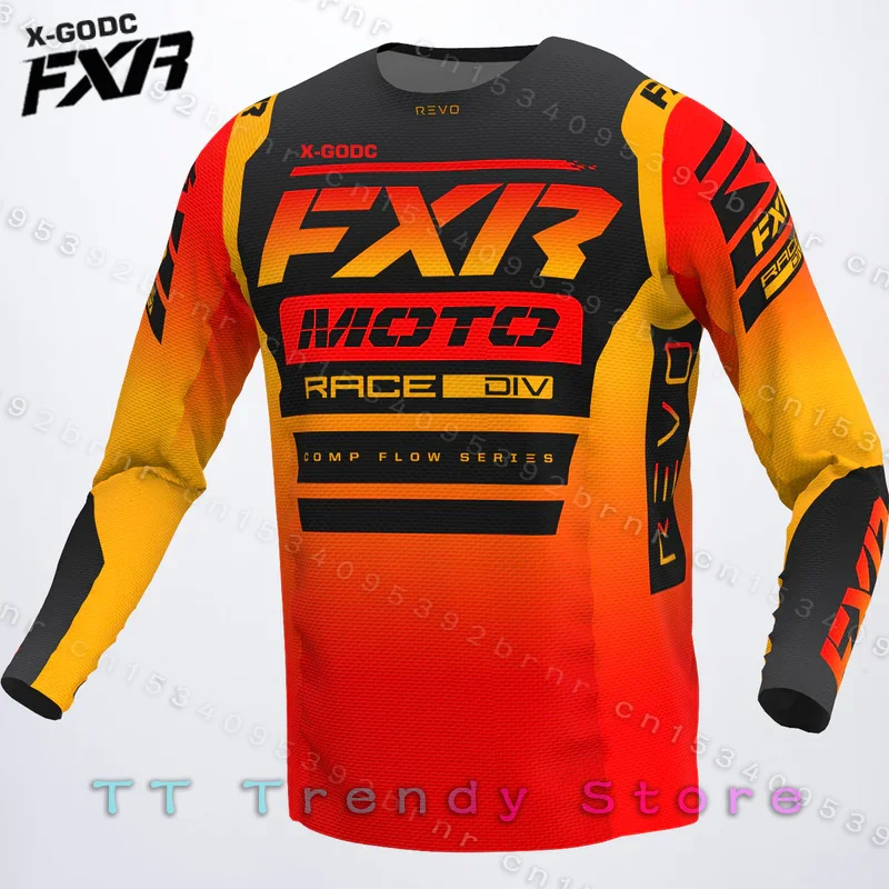 

X-GODC FXR Downhill Mountain Bike T-Shirt Offroad DH Polera Mtb Jersey Motorcycle Motocross Shirt Enduro Sportwear Clothing Bike
