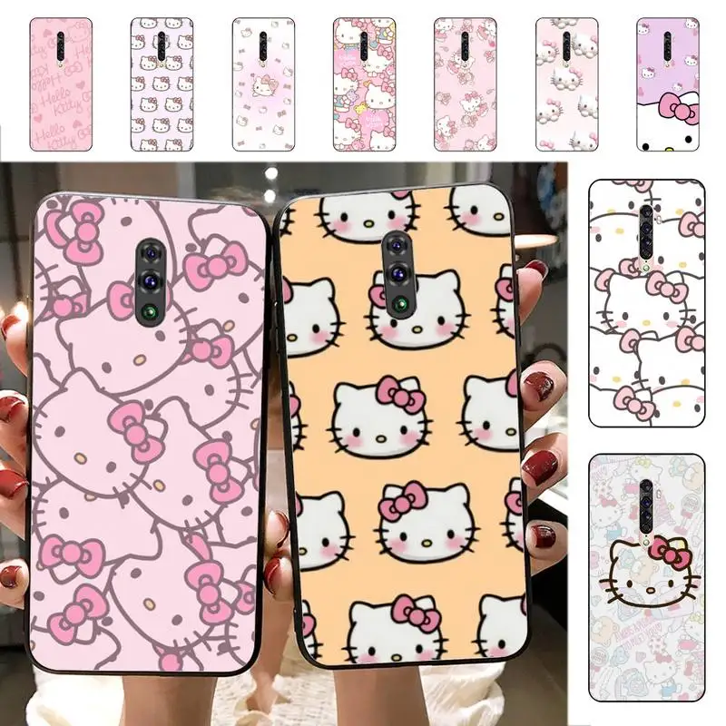 

Cute Hello Kitty-S Phone Case for Vivo Y91C Y11 17 19 17 67 81 Oppo A9 2020 Realme c3