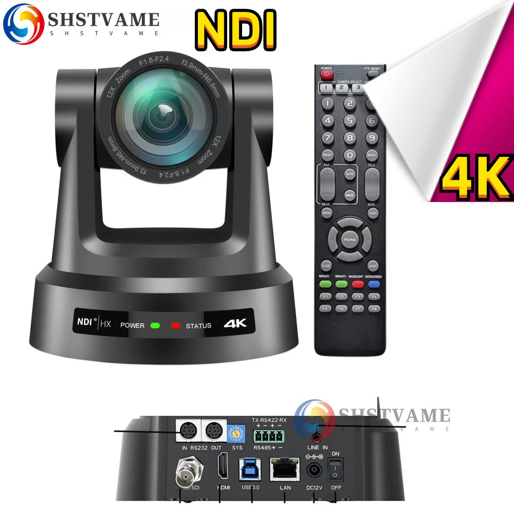 

4K NDI Church Live Streaming Camera 12/20X Meeting Zoom PTZ Camera HDMI SDI LAN USB for Video Conference Youtube Skype