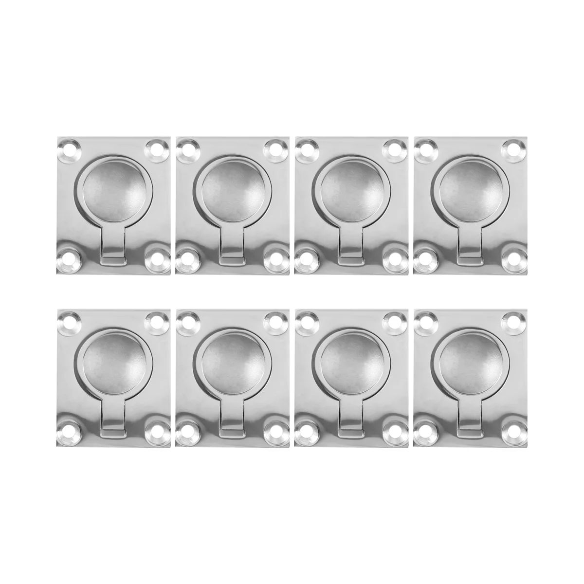 8 шт. 48x38 мм замок для лодки защелка люка шкаф с утопленным монтажным кольцом