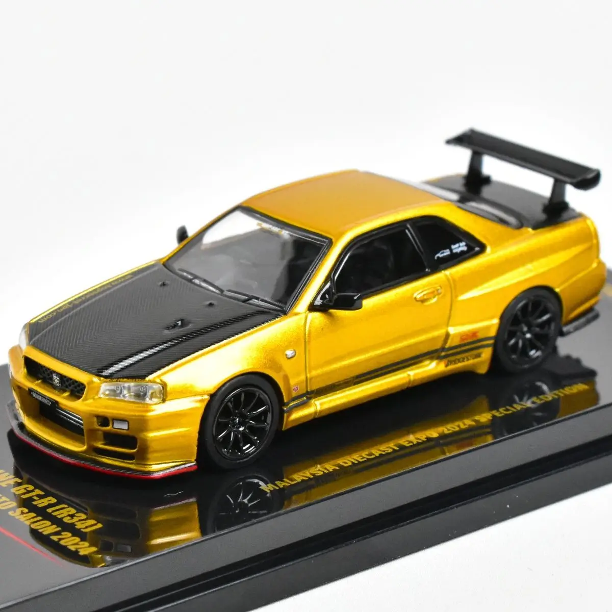 1:64 INNO Nissan GTR R34 R35 Малайзия Limited TOP SECRET Модель из сплава