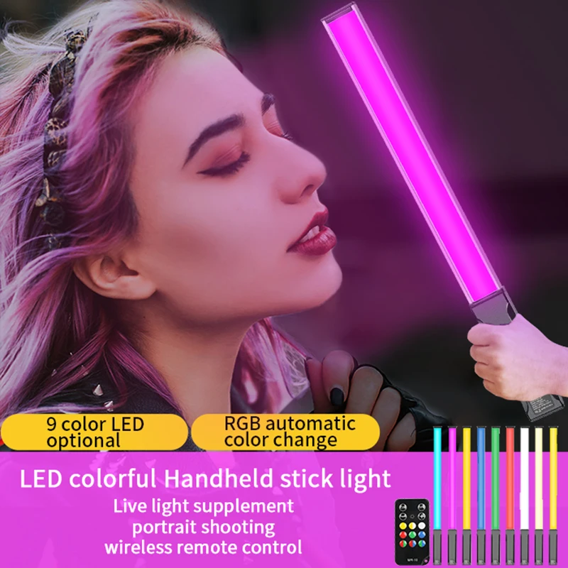 

Ручной светодиодный светильник ALTSON C30 RGB, перезаряжаемая батарея для фотокамеры, креативного фото и видеозаписи