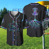 golf custom name baseball shirt baseball jersey 3d all over printed mens shirt casual shirts hip hop tops