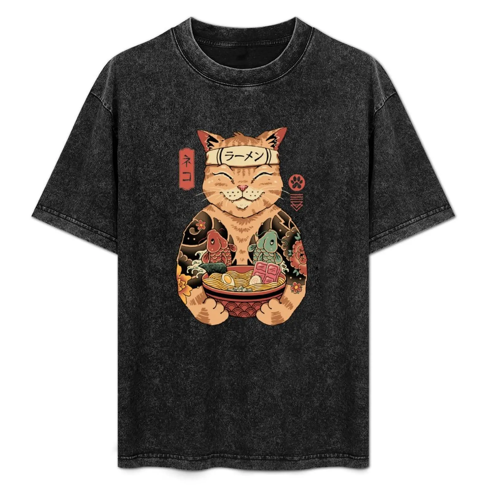 Футболка Catana с рамен для мальчика модные корейские простые белые мужские