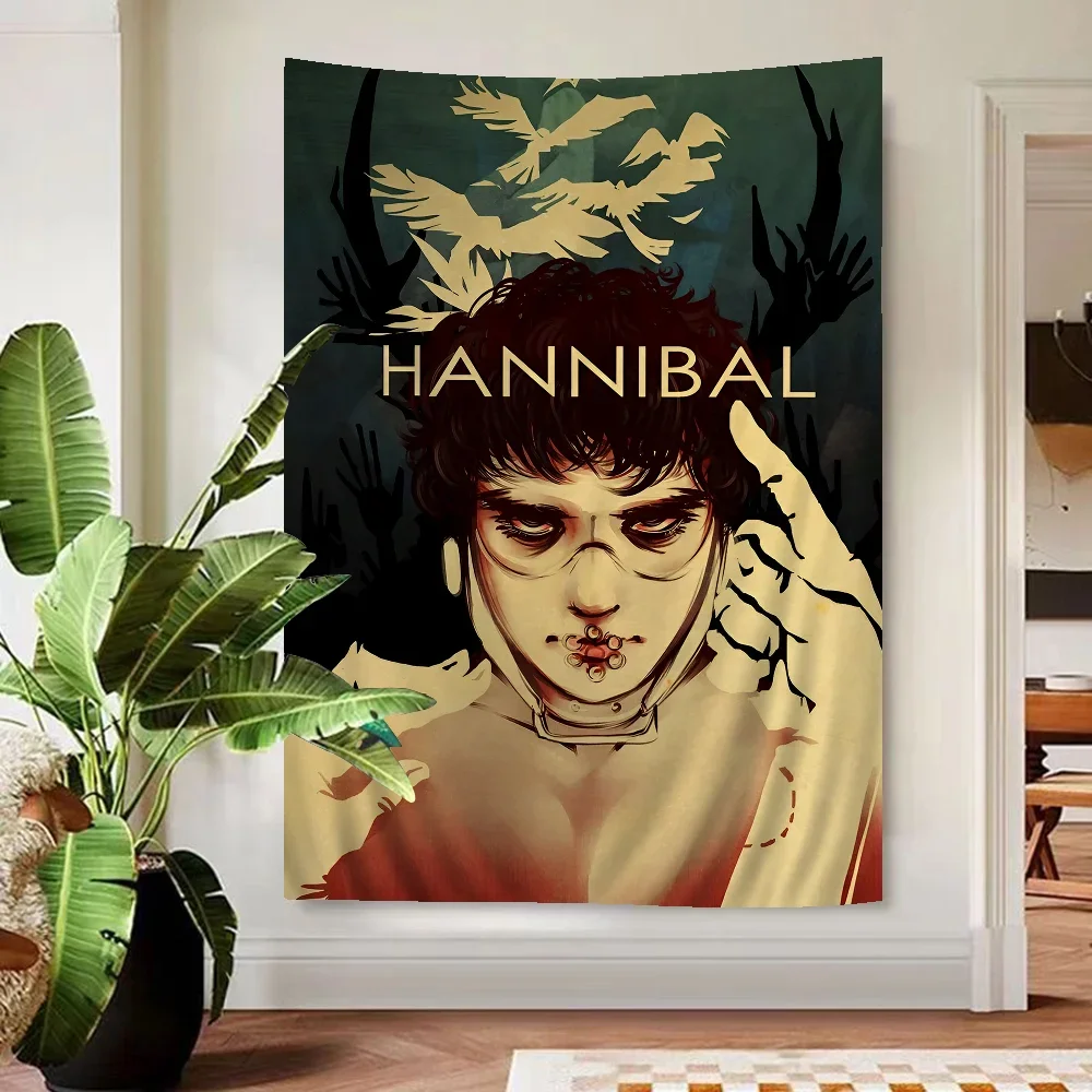 

Ганнибал классический фильм с принтом большой настенный гобелен хиппи настенный богемный настенный гобелен Мандала домашний декор