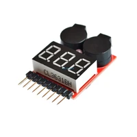 1pcs 1 8s led low voltage buzzer alarm lipo voltage indicator checker tester