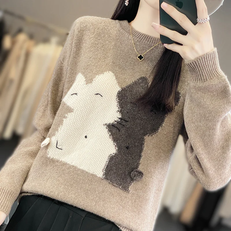 Свитер с низом из кашемира