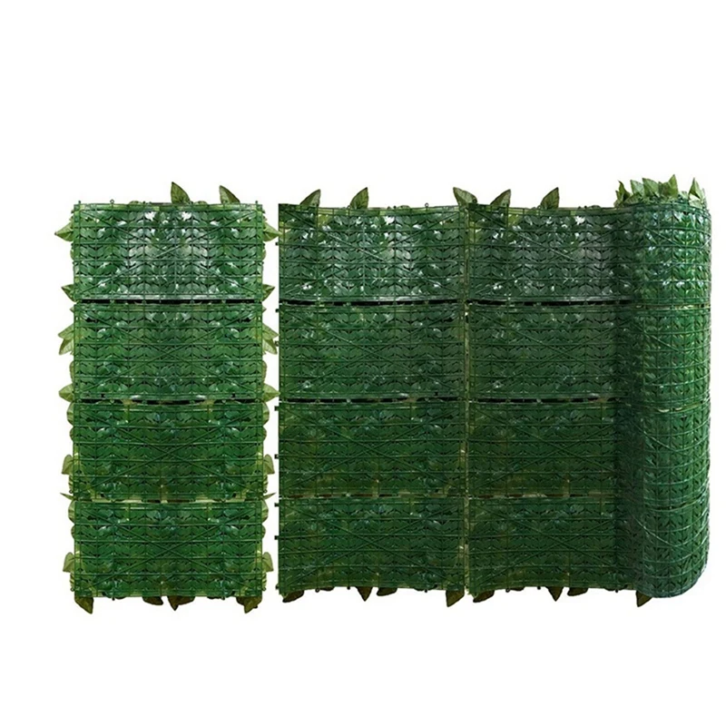 800X Fence Wall Decoration Artificial Green Leaves Can Stretch Privacy Fence Screen Plant Leaves, Suitable For Home
