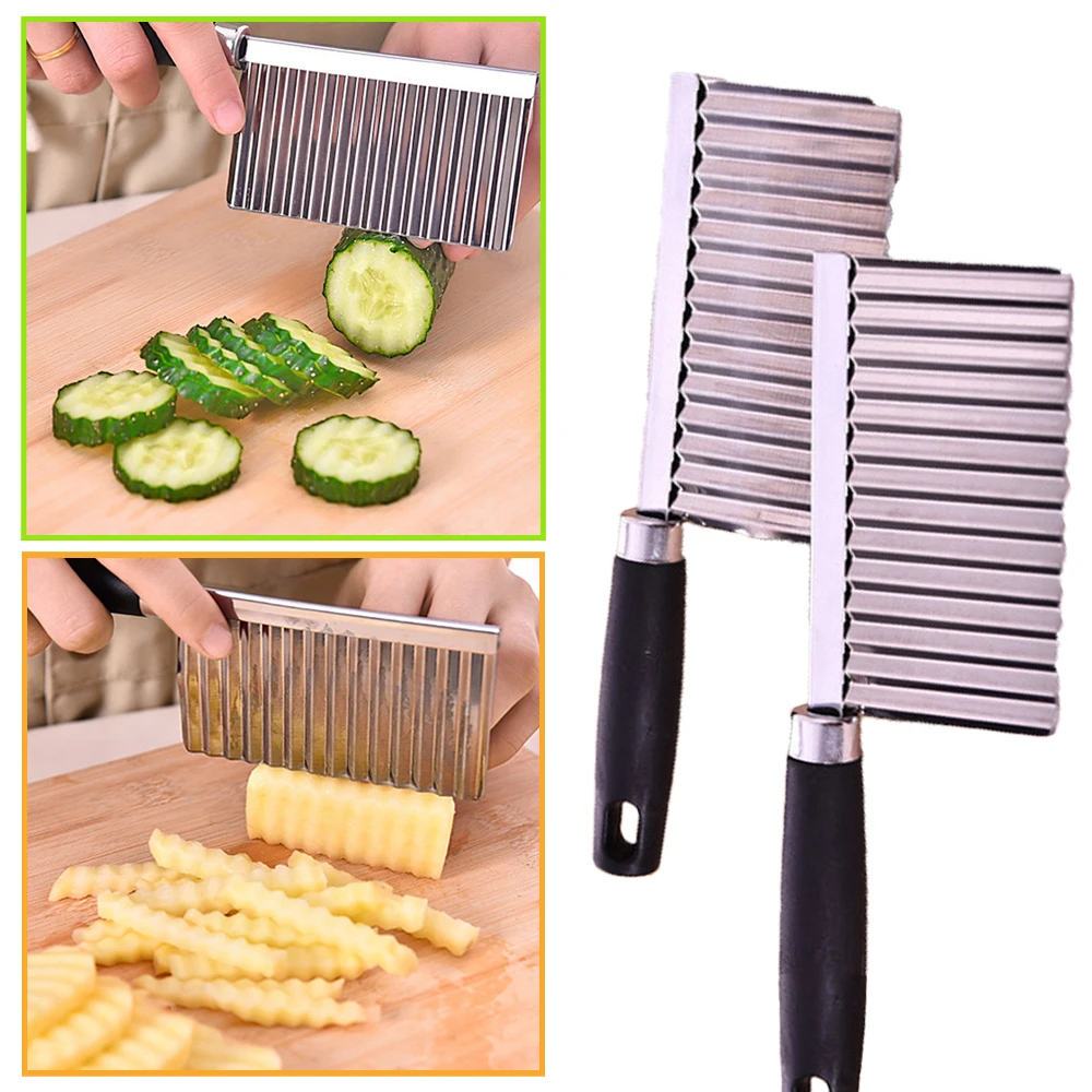 

Knives Potato Wavy Edged Knife Cucumber Vegetable Cutter Slicer Cutting Kitchen Chopper Cooking Utensils For Kitchen Gadget sets