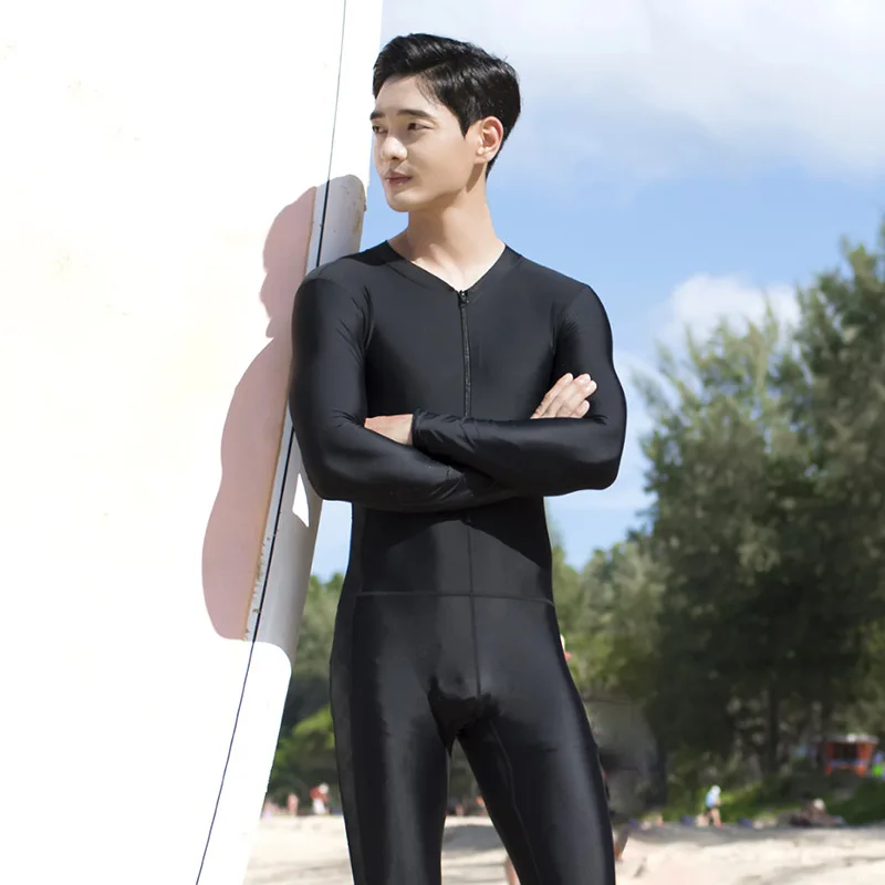 Sun Protect Quick Dry UPF50+ Lycra Rash Guard Men Women Full Body One Piece Swimwear Muslim Long Sleeve Diving Wetsuit Surf Suit