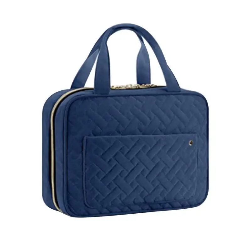 

Makeup Organizer Bag Travel Cosmetic Pouch Large Capacity Makeup Case With Portable Handle For Skincare Toiletries Shampoo