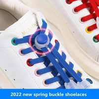 elastic laces sneakers spring lock shoelaces without ties kids adult quick shoe laces rubber bands round lazy shoelace shoes