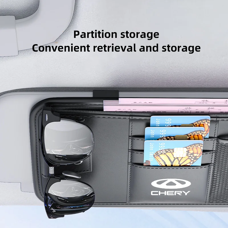 Автомобильный органайзер для солнцезащитного козырька Chery Tiggo 2 3 4 5 6 7 3X 5X Pro Arzo T11