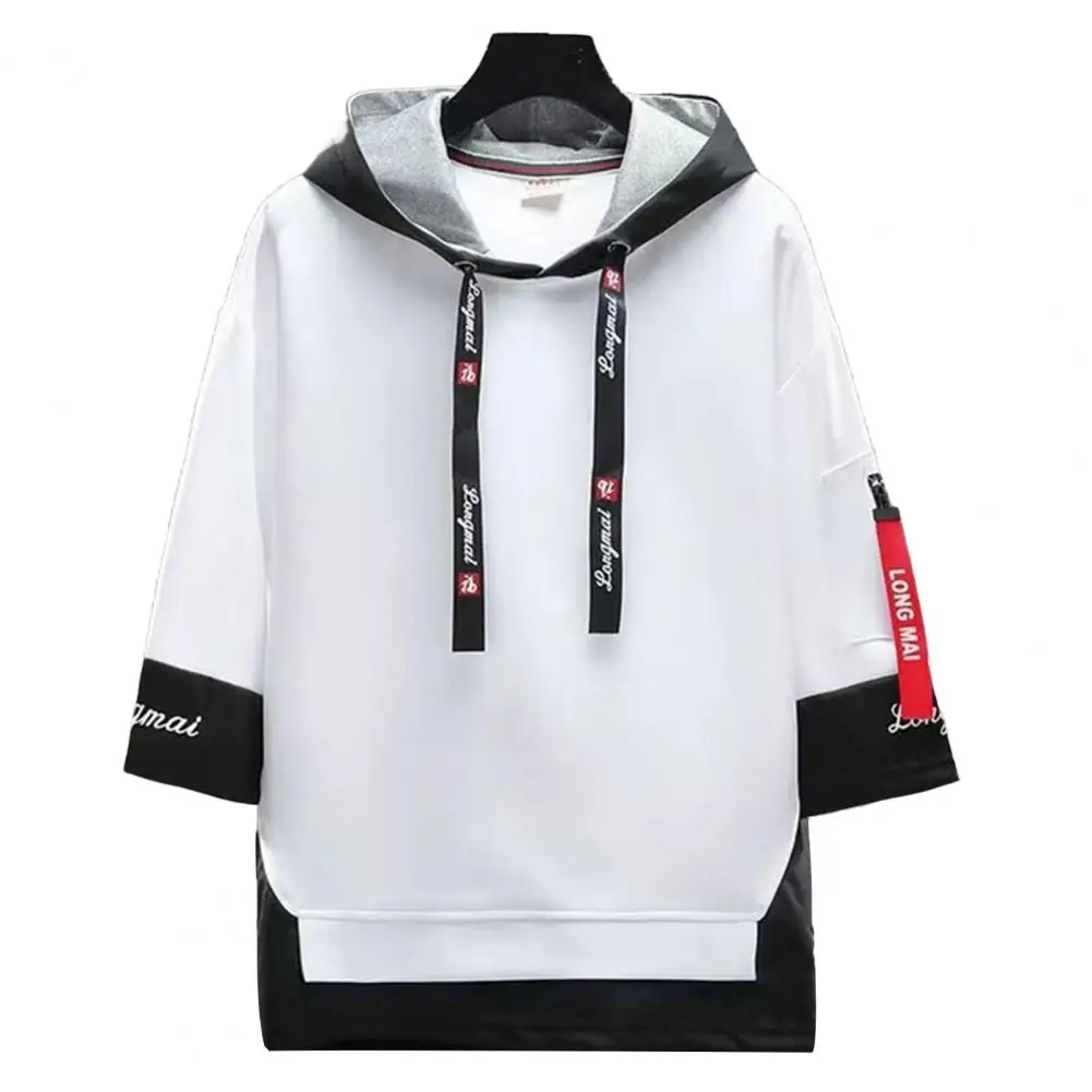 

Cool Women Autumn Hoodie Hat Loose Men Tops Loose Colors Matching Men Tops