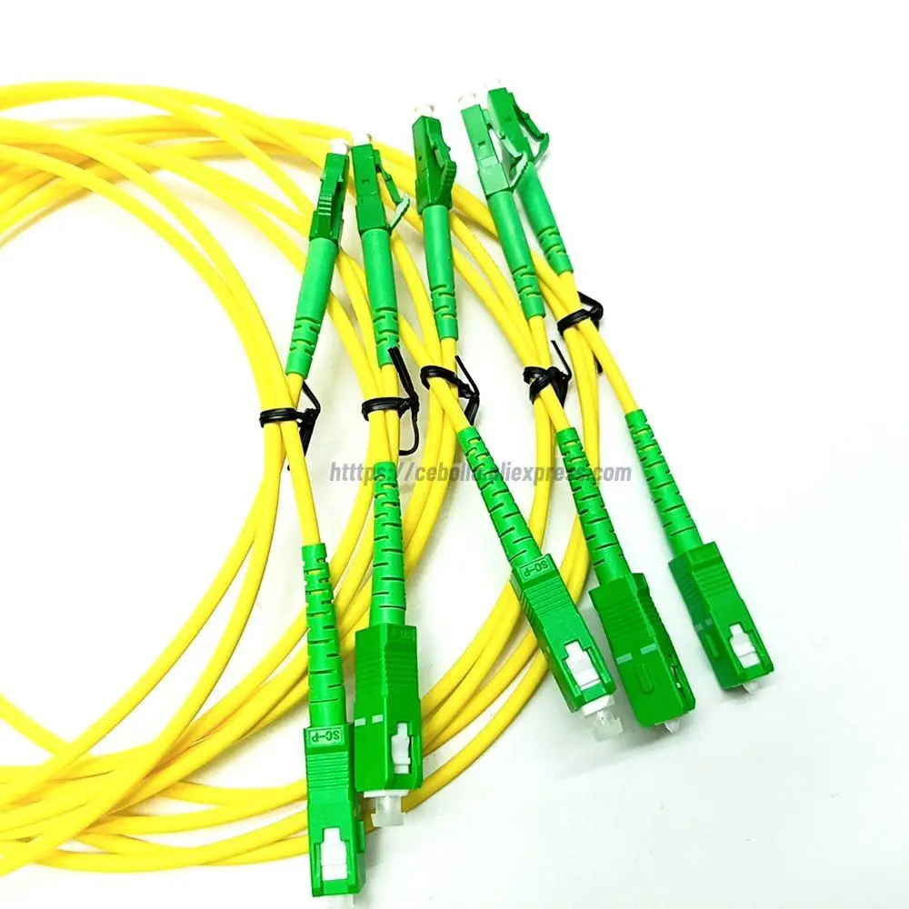 Патч-корд SC/APC-LC/APC 2 0/3 0 мм одномодовый оптический кабель OS2 SM симплексная