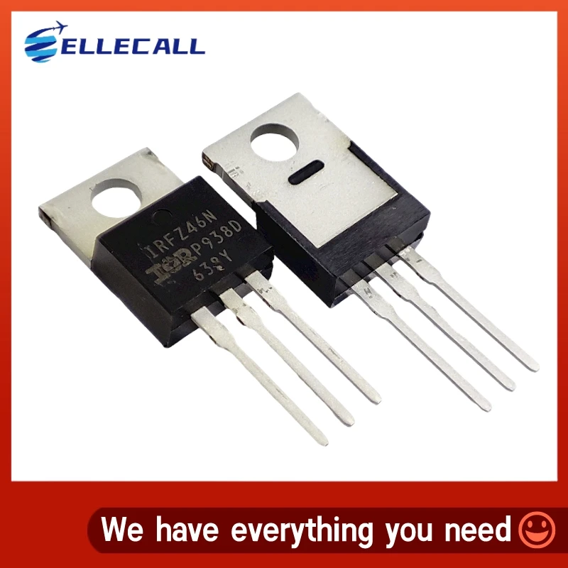 

50Pcs/Lot IRFZ46NPBF IRFZ46N MOSFET N-CH 55V 53A TO220 N-Channel 107W