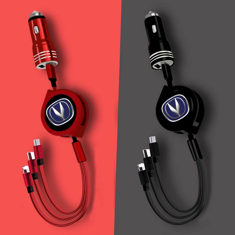 

Автомобильное зарядное устройство с двумя USB-портами и светодиодной подсветкой, быстрая зарядка для Changan CS15 CS35 CS55 CS75 CS95 EADO XT DT RAETON CC Alsvin Cx20 Cv1, ...