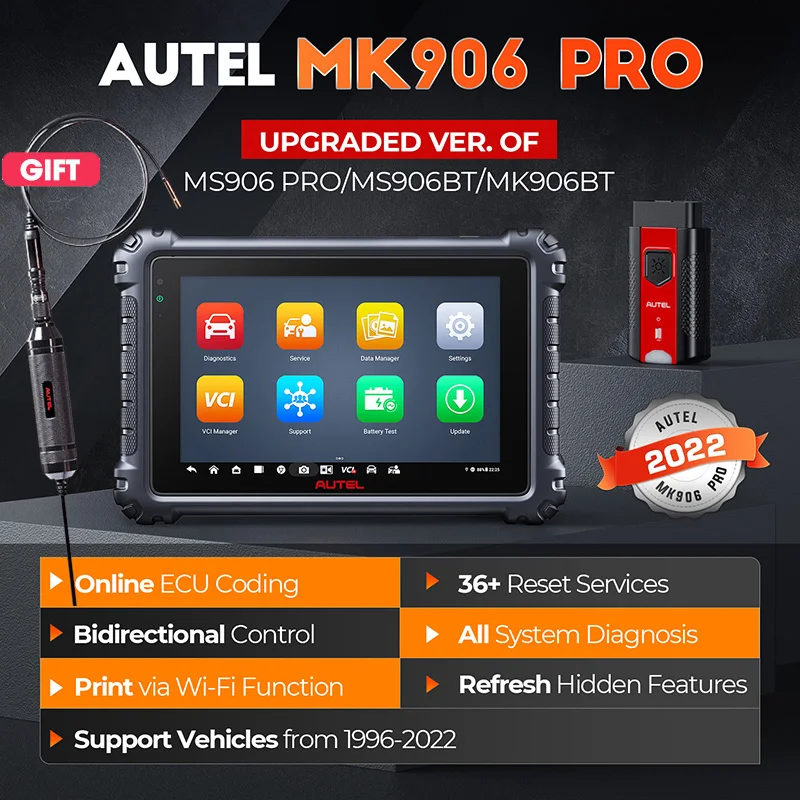 

Automotive Scanner Autel MaxiCOM MK906PRO Diagnostic Tools MK906 Pro Auto Mechanic Workshop Tool PK MK906BT MS906BT