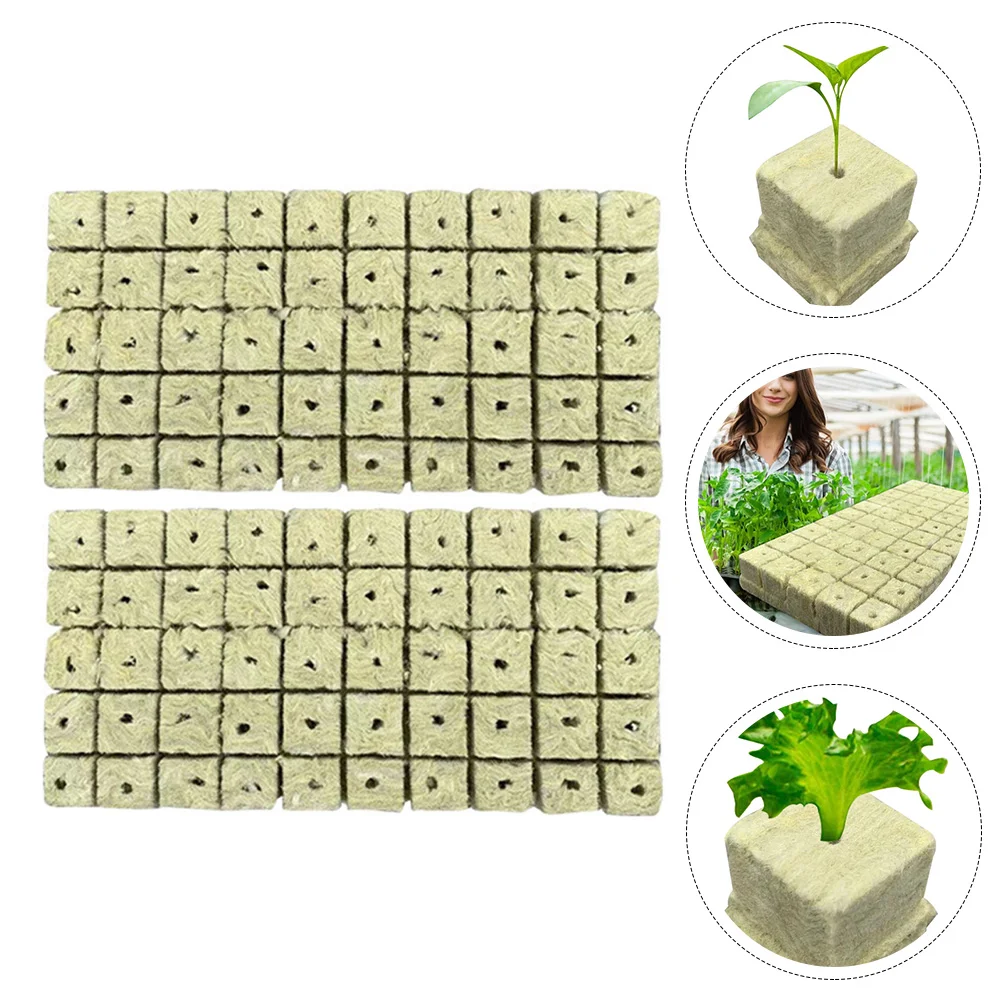 100 шт. Peat Care Gardenrock Woolasbestos Perlite для растений кубики выращивания пробки гидропонные
