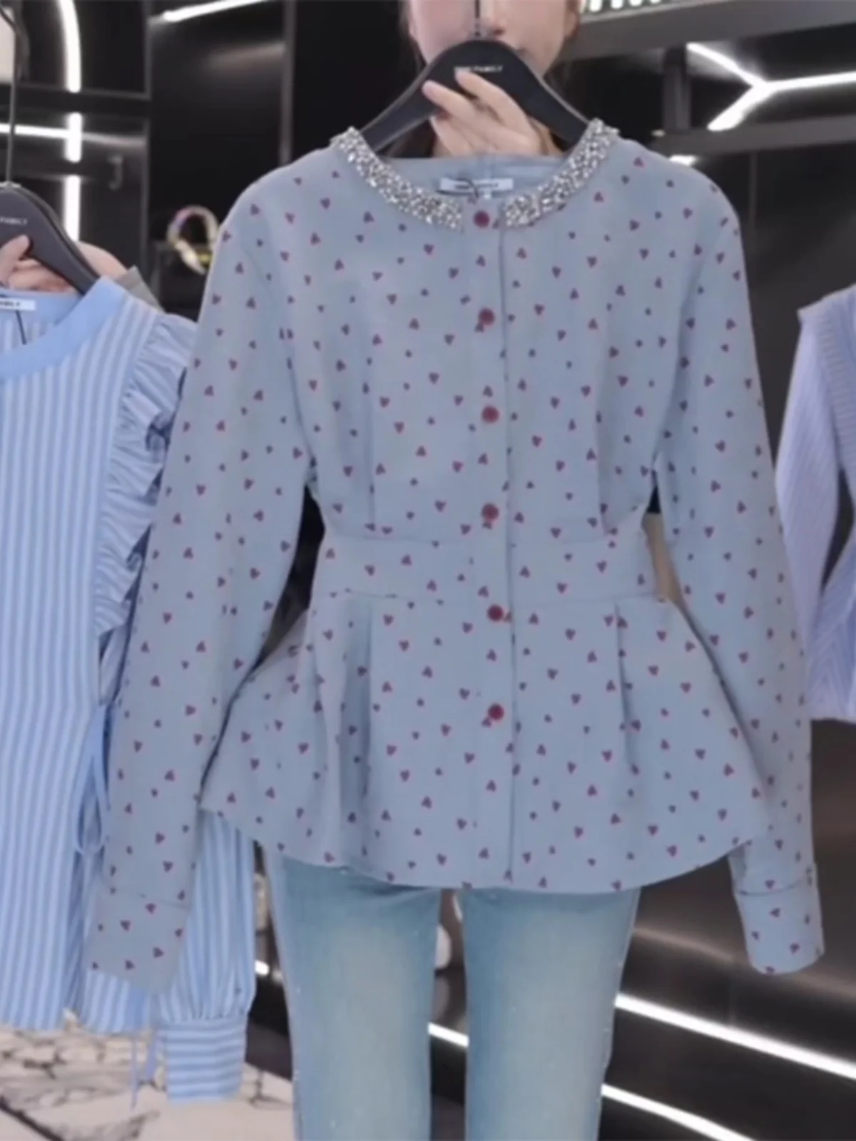 Женская одежда осень 2024 новый дизайн стильная рубашка с длинным рукавом и