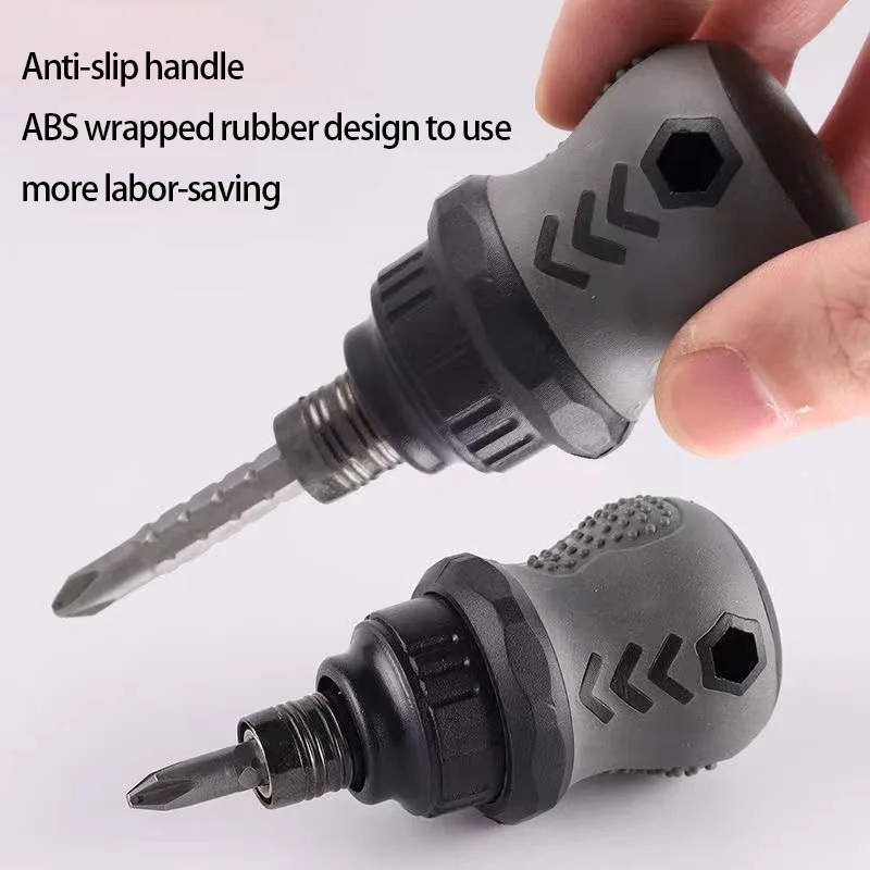 New Ratchet Telescopic Screwdriver Set Multifunctional Portable Combination Of Strong Magnetic Hardware Tools For Maintenance