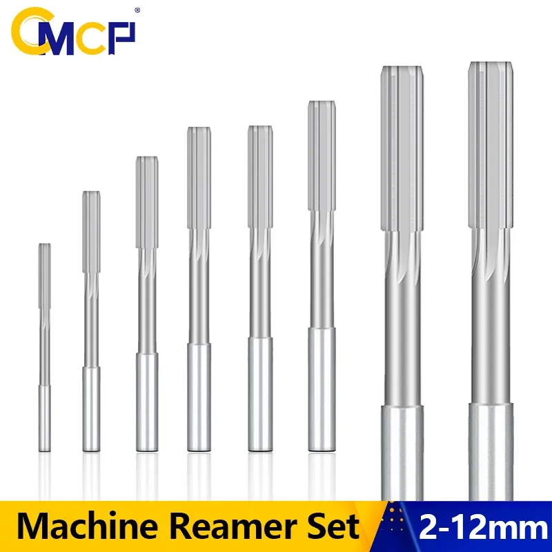 

CMCP 2-12mm Machine Reamer Set H7 HSS Straight Shank Milling Chucking Reamer Machine Cutter Tools 4/5/8/9/10/14pcs