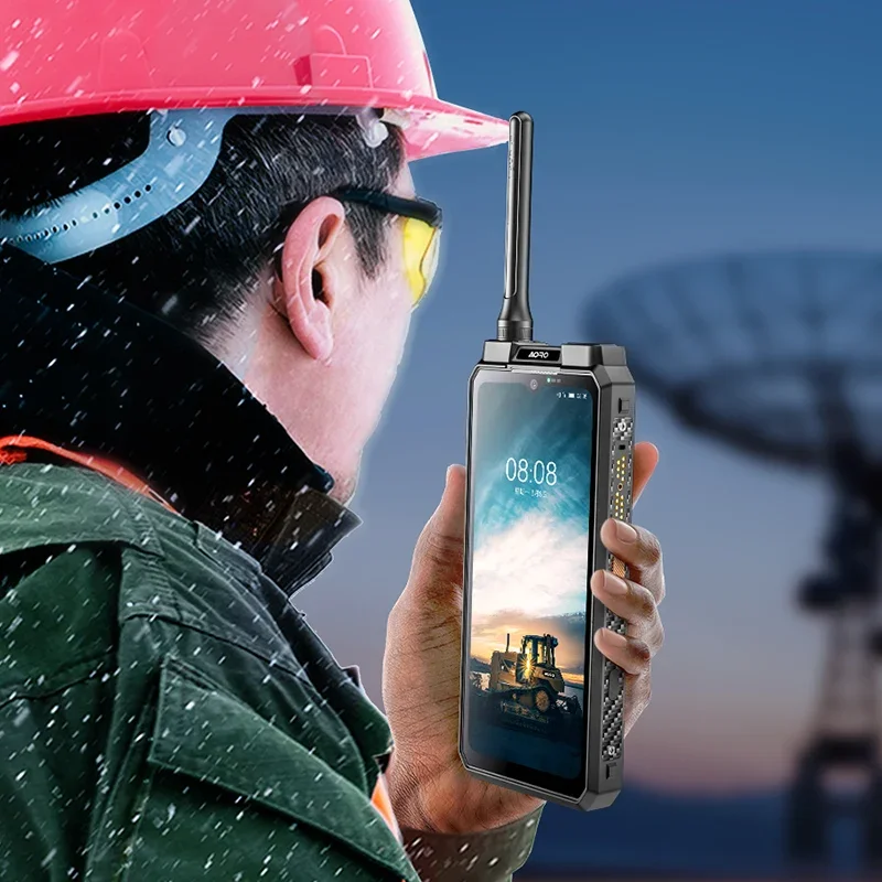 Фото Водонепроницаемый Android-смартфон AORO M8 IP68 IP69K с поддержкой 5G LTE, портативная рация с функцией POC Zello, беспроводная связь. №1