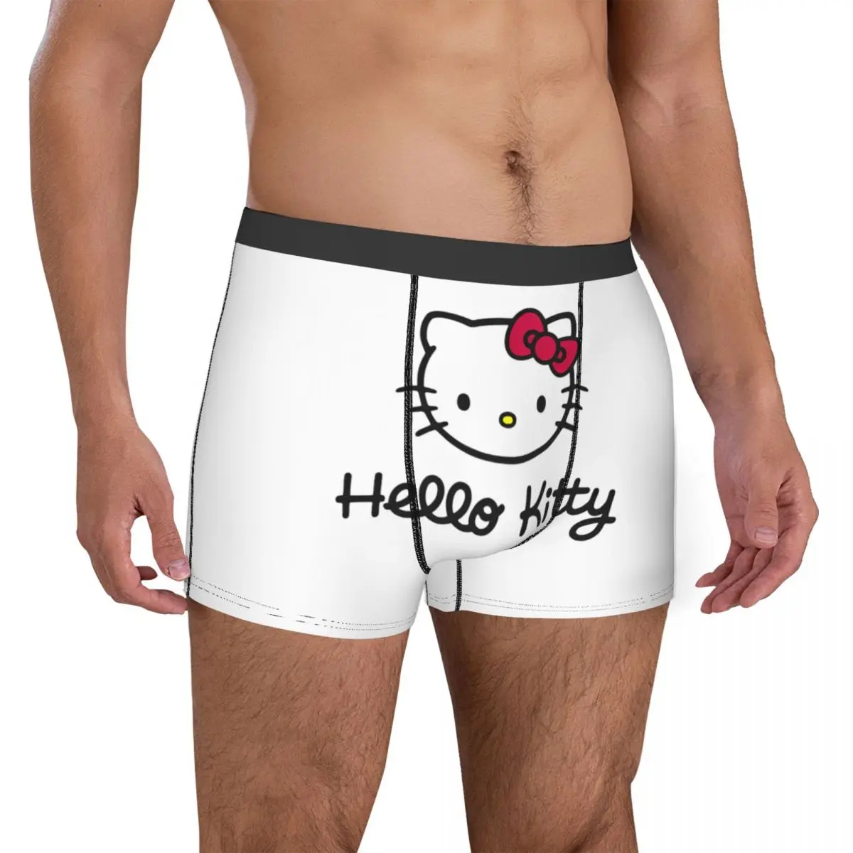 Симпатичные боксеры Hello Kitty на заказ забавное нижнее белье мягкие трусы шорты