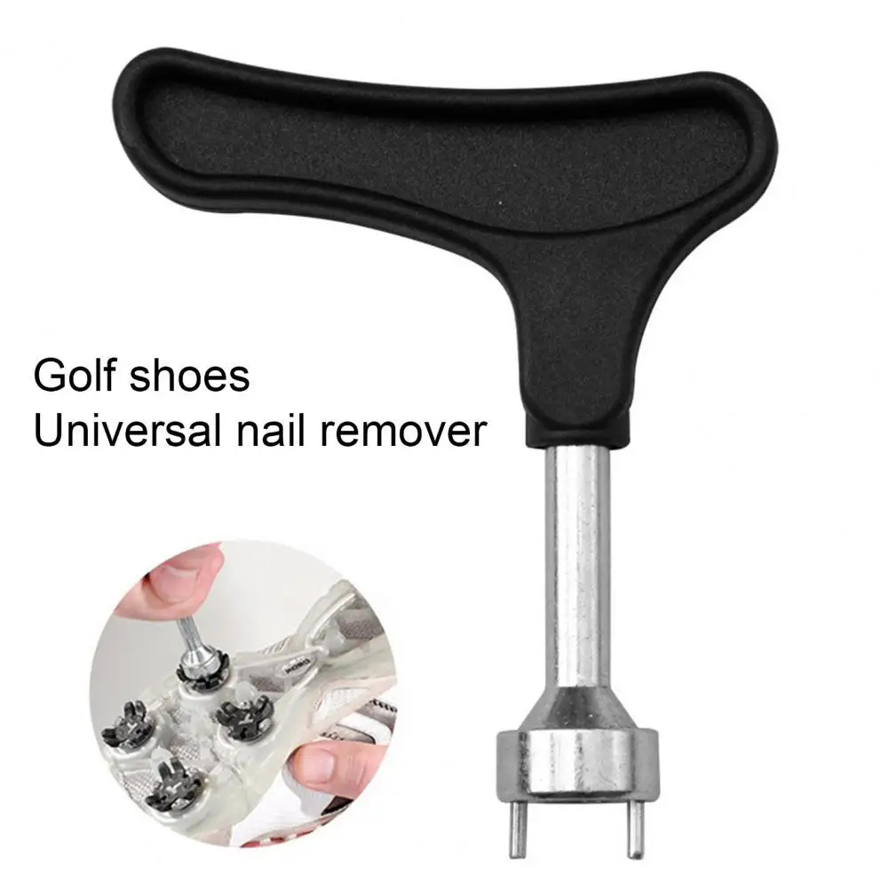 

2 Pins Golf Shoe Nail Remover T-Shaped Handle Golf Spike Wrench Replacement Aid Golf Shoe Wrench for Sports Golf Accessories