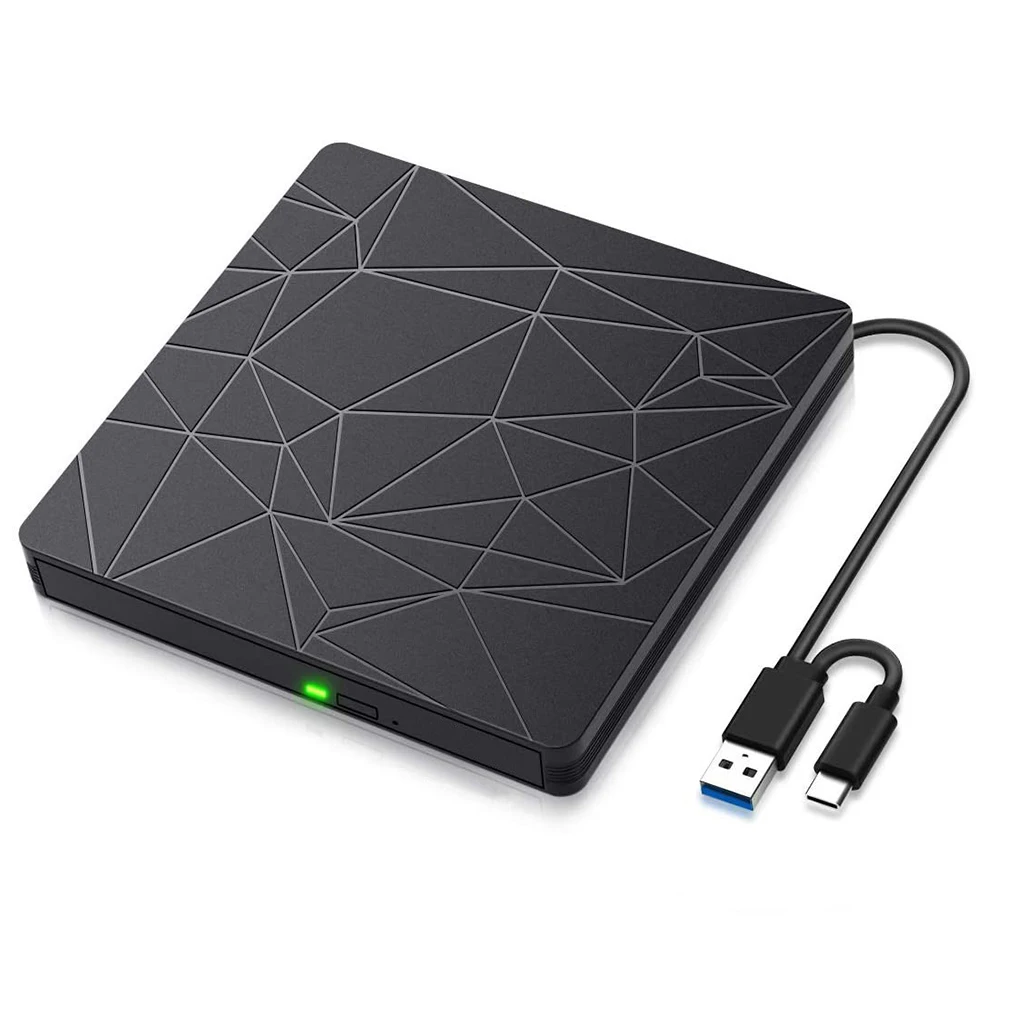

DVD Drive CD Burner Driver High-speed Recorder Universal External Player High Strength Shock Proof Stable Writer Reader