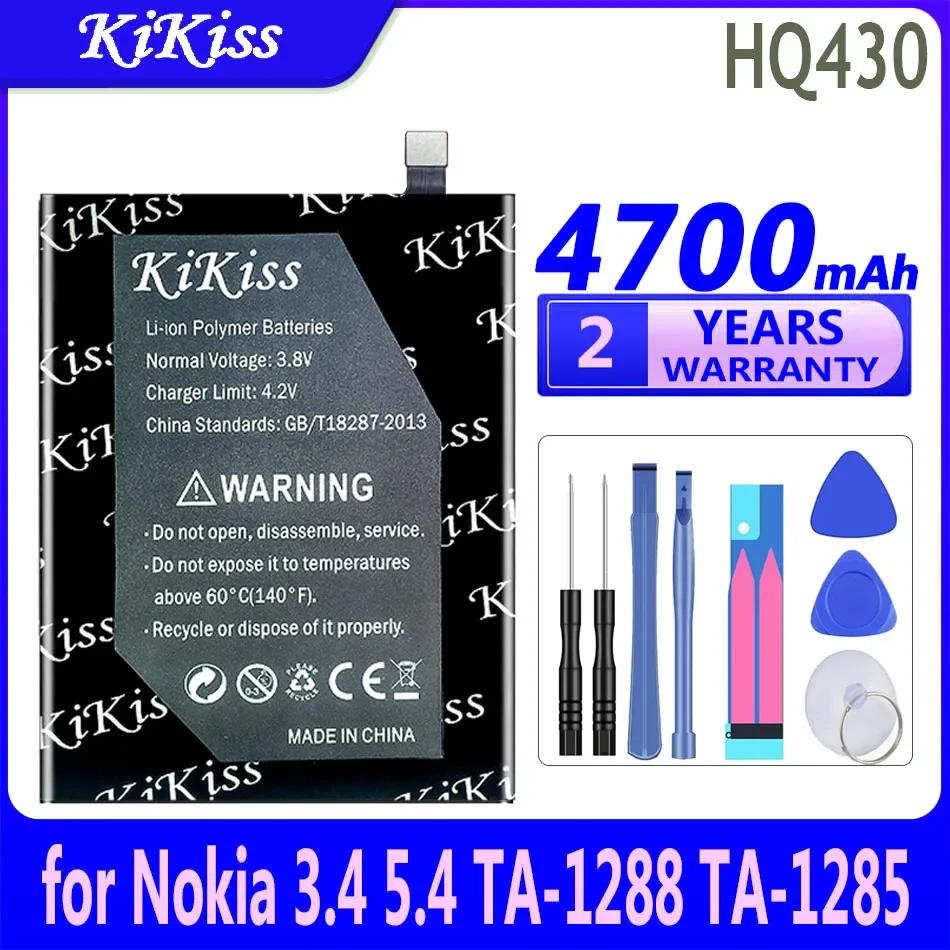 Мощная батарея 4700 мАч KiKiss HQ430 для Nokia 3 4 5 TA-1288 TA-1285 TA-1283 TA-1333 TA-1340 TA-1337 TA-1328 TA-1325 TA-