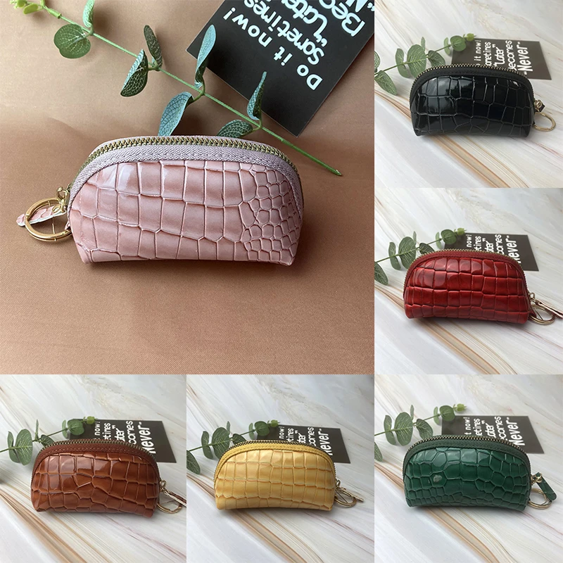 

Women Clutch Coin Purse Fashion Simple Plaid Leather Short Wallet Card Holder Organizer Bags Mini Zipper Cute Money Bags Trendy