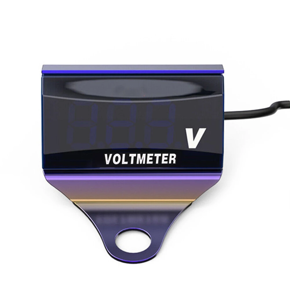 Зеленый светодиодный универсальный мотоцикл 10-150 В цифровой вольтметр дисплей