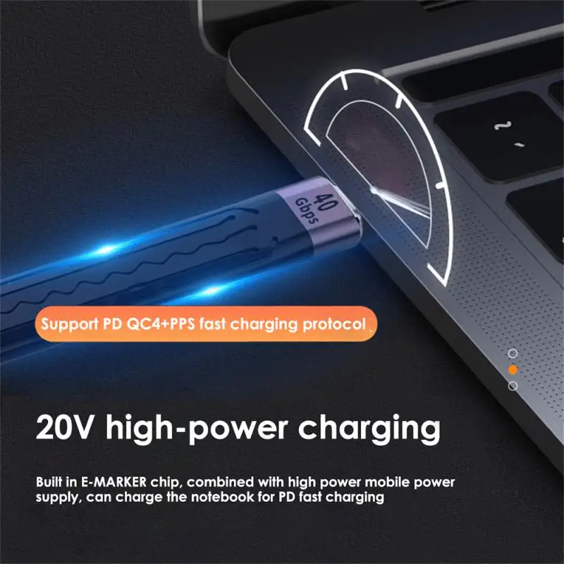 

Fpc Flexible Cable Transmission Data Cable 4k Type-c Soft Fast Charging Cable Pd100w 5a Usb-c Hub Laptop Accessories New 4k@60hz