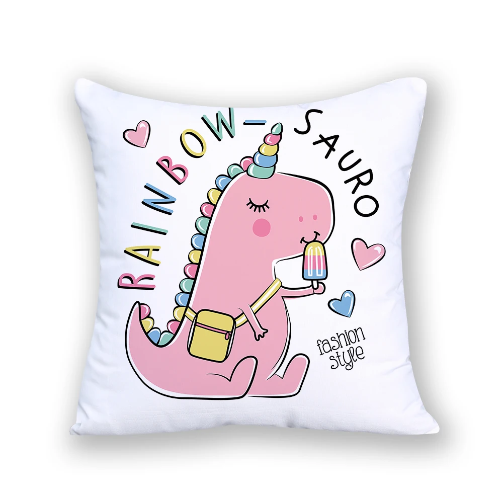 

Living Room Accessories Painting Cute Cushion Covers Square Friends Flower Animal Home Decor Letter Cushion 45x45 Cartoon E2131