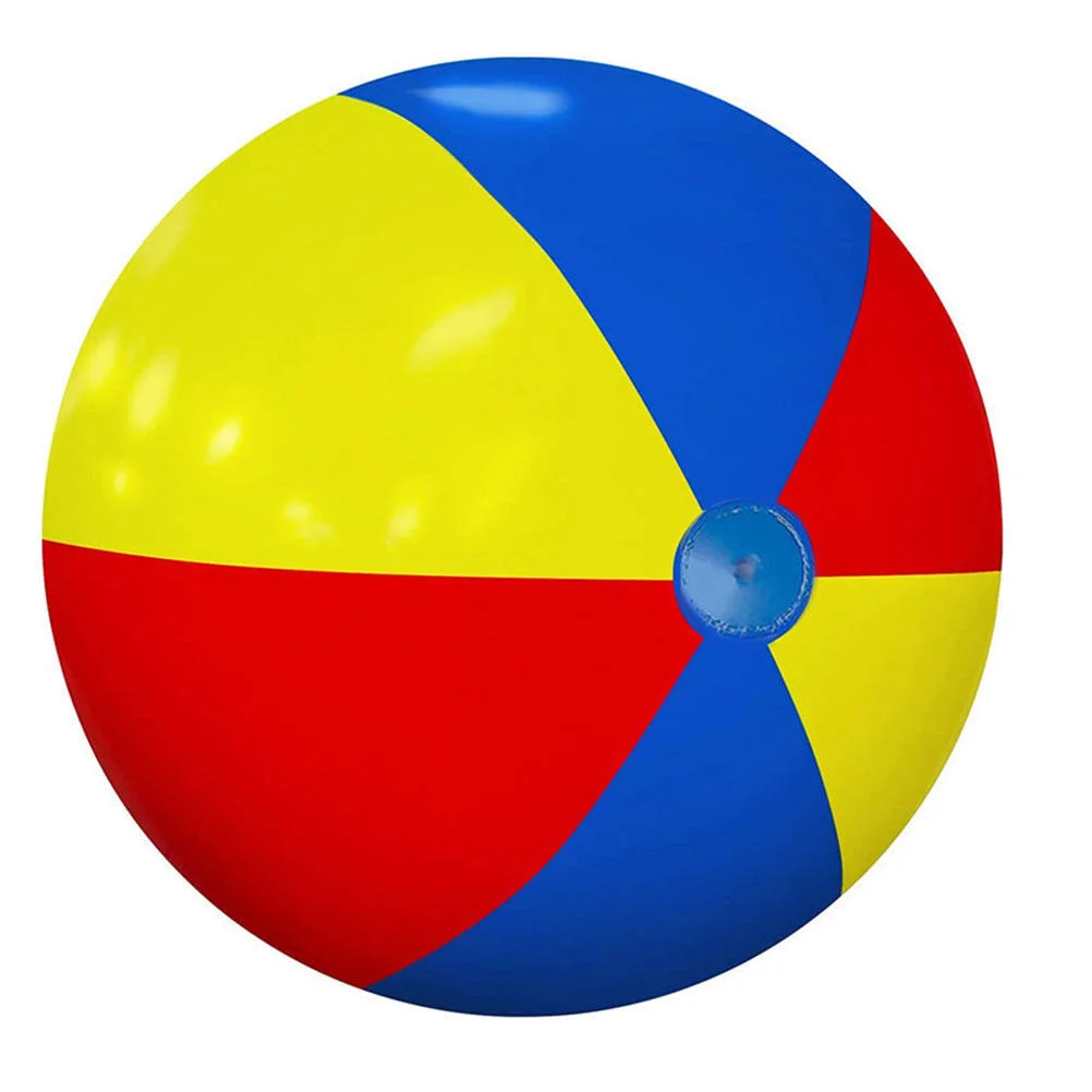 

Big Beach Ball Toys Kids Inflatable Large Balls Colorful 0.18mm) Water Play Pool Party PVC