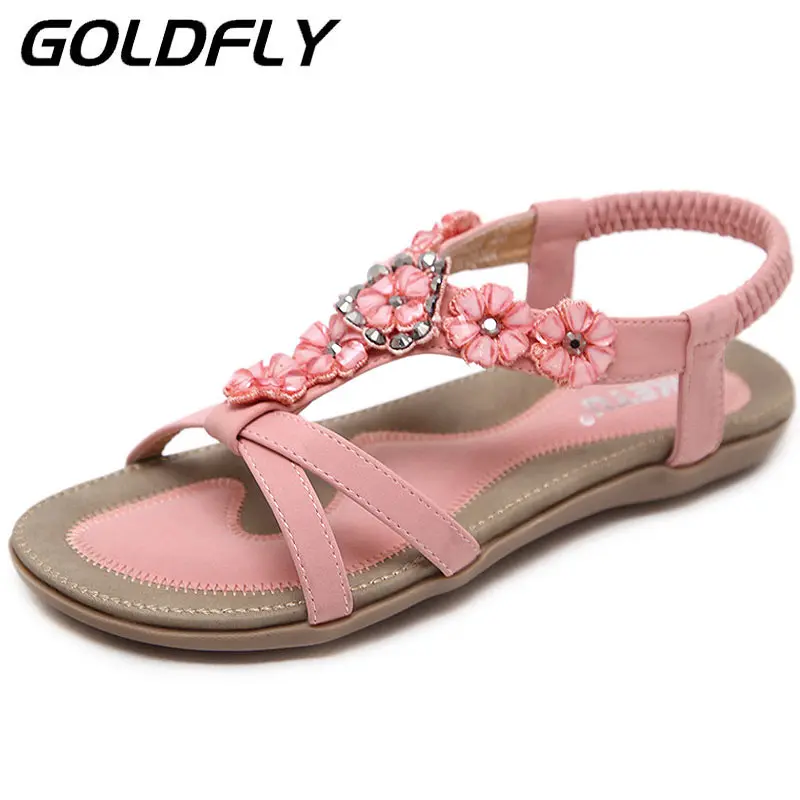 

Summer Shoes Women Bohemia Ethnic Flip Flops Soft Flat Sandals Woman Casual Comfortable Wedge Sandals