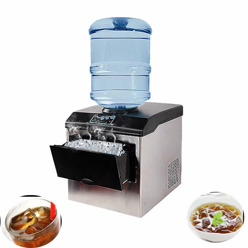 

Электрический льдогенератор PBOBP, цилиндрическая домашняя машина для производства кубиков льда, столешница для коммерческого небольшого магазина молока и чая, 220 В