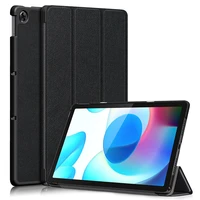 for realme pad 10 4 case pu leather tri folding magnetic stand protective cover for realme pad 2021 funda tablet case