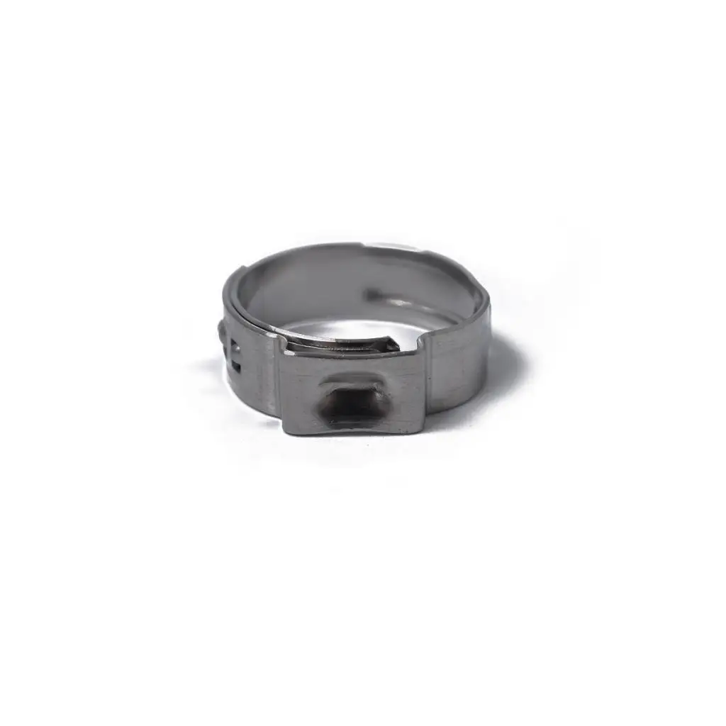 

2x 10 Pieces Adjustable Car Stainless Steel Single Ear Hose Clamp Kits 10..3mm