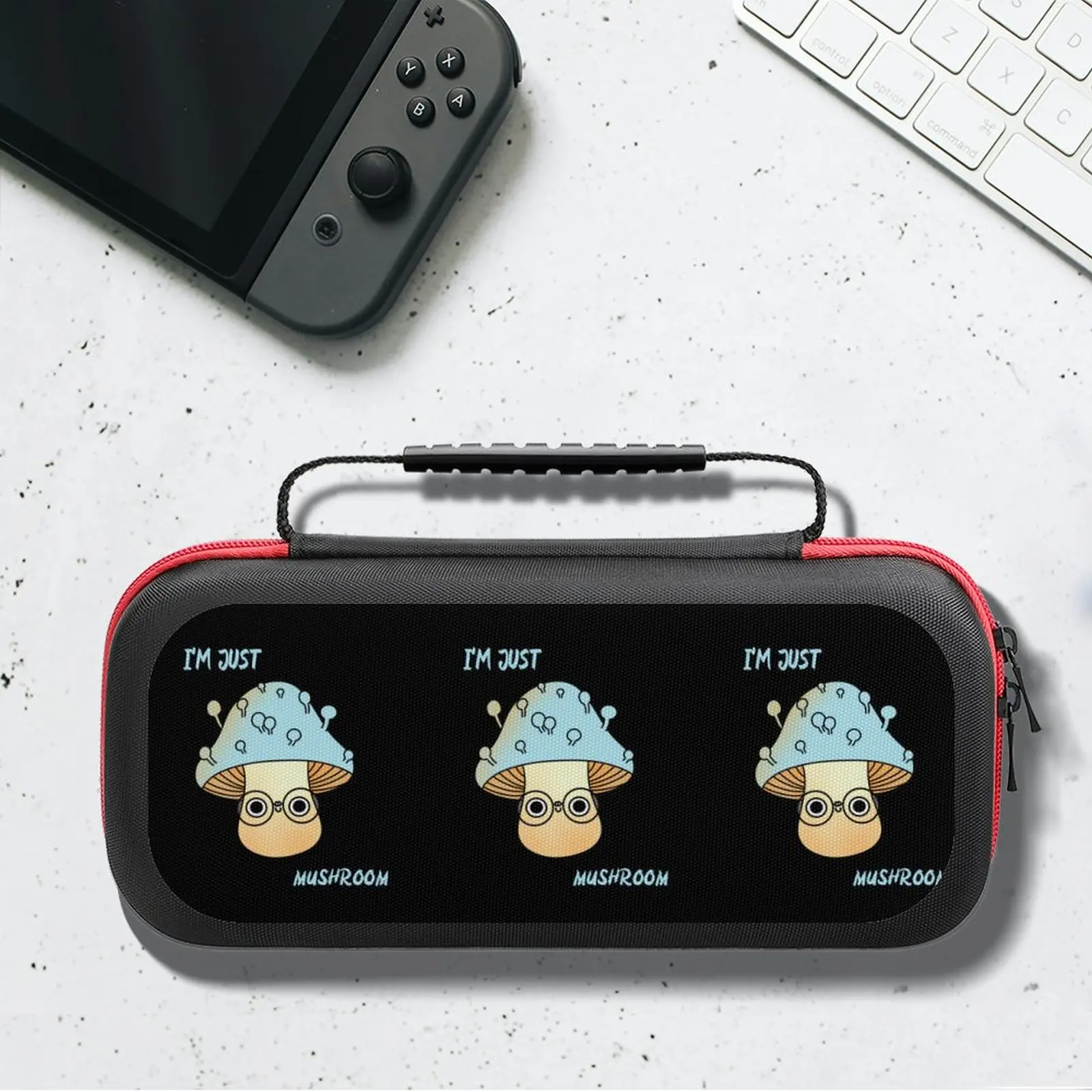 

SIMPLE MUSHROOM Storage Bag For Nintendo Switch Nice Smart Cute Set Funny Compact Game Accessories Daily NS Console