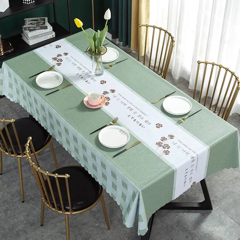 

The tablecloth waterproof and oil disposable household rectangle mensal tablecloth_Jes2860