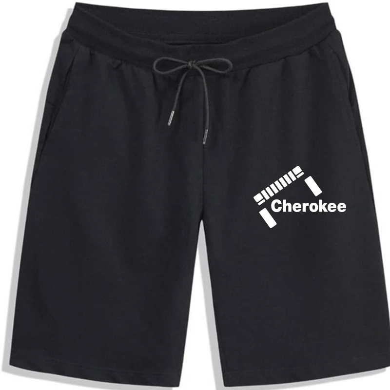 

Slanted Cherokee shorts for men Summer Vintage Over summer cool Slim Graphic Cotton Basic Customize shorts