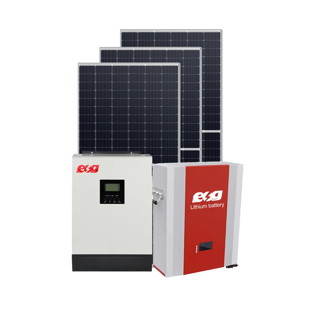 ESG Complete 5KW Off grid solar panel 5kw inverter 5KWH 48v100ah Lithium battery  Price list Solar Power system 48v200ah