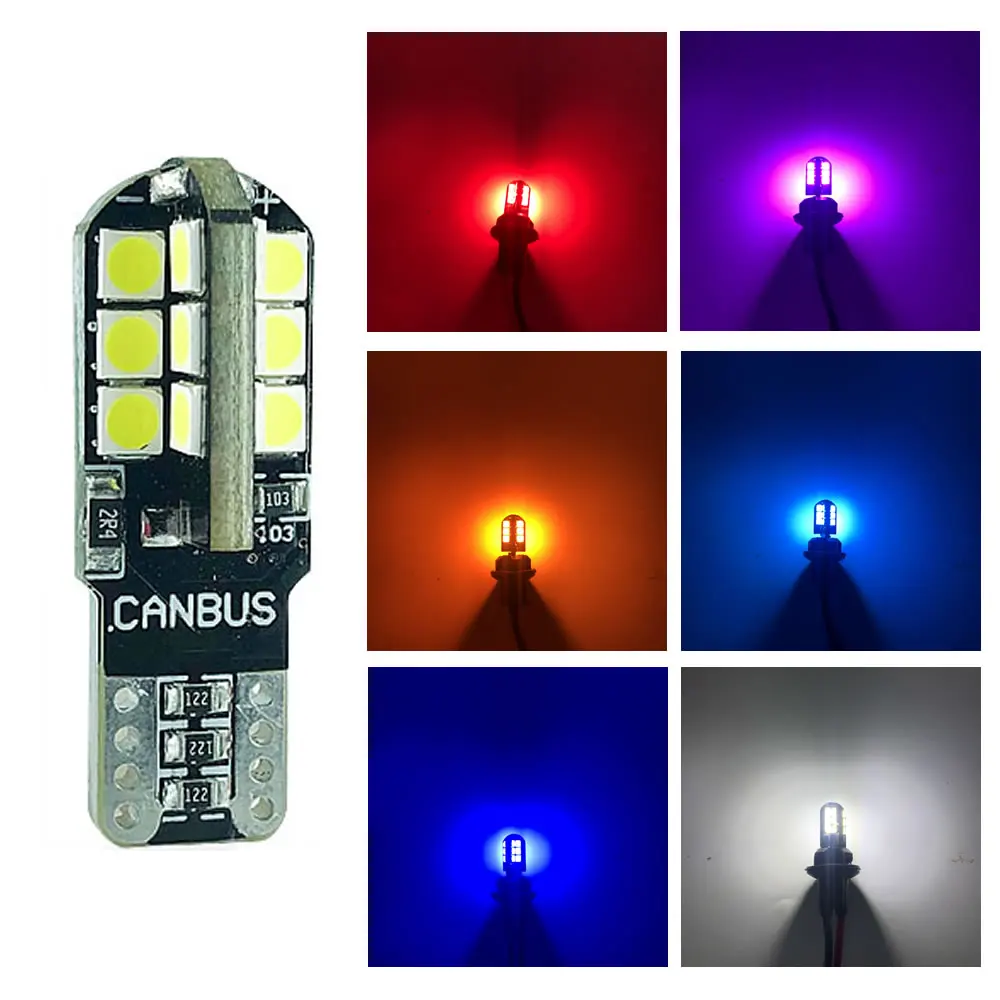 W5W T10 24 SMD 3030 автомобильная светодиодная лампа Canbus без ошибок парковочные огни для