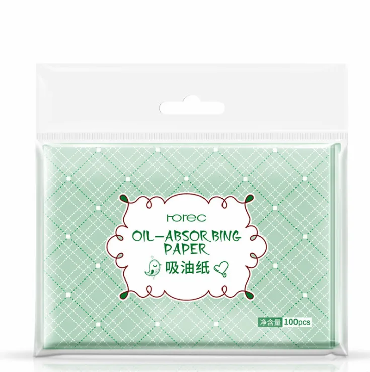 

100sheets/pack Green Tea Facial Oil Blotting Sheets Paper Cleansing Face Oil Control Absorbent Paper Beauty Makeup Tools
