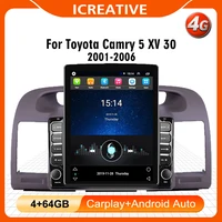 for toyota camry 5 xv 30 2001 2006 4g carplay android 9 7 tesla screen car multimedia player gps navigator autoradio stereo