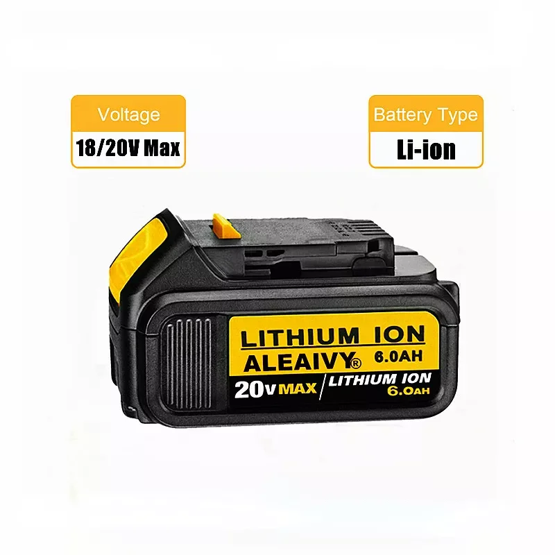 

DCB200 6Ah Rechargeable Battery 20V Lithium-Ion Series Cordless Drill/Saw/Screwdriver/Wrench/Angle Grinder Brushless Power Tools