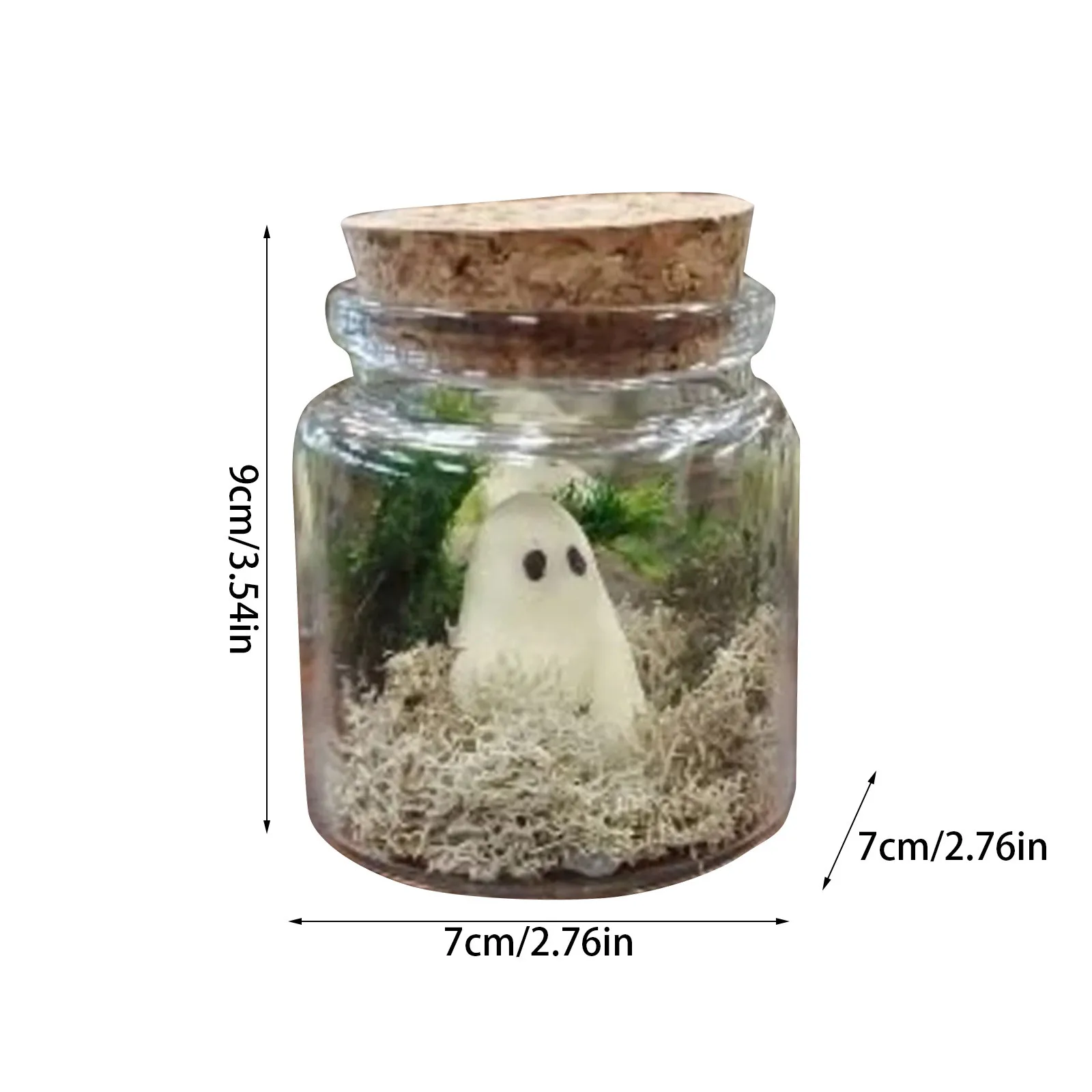 Светящийся Питомец В Банке Маленькая Фигурка Призрака Настольное Украшение