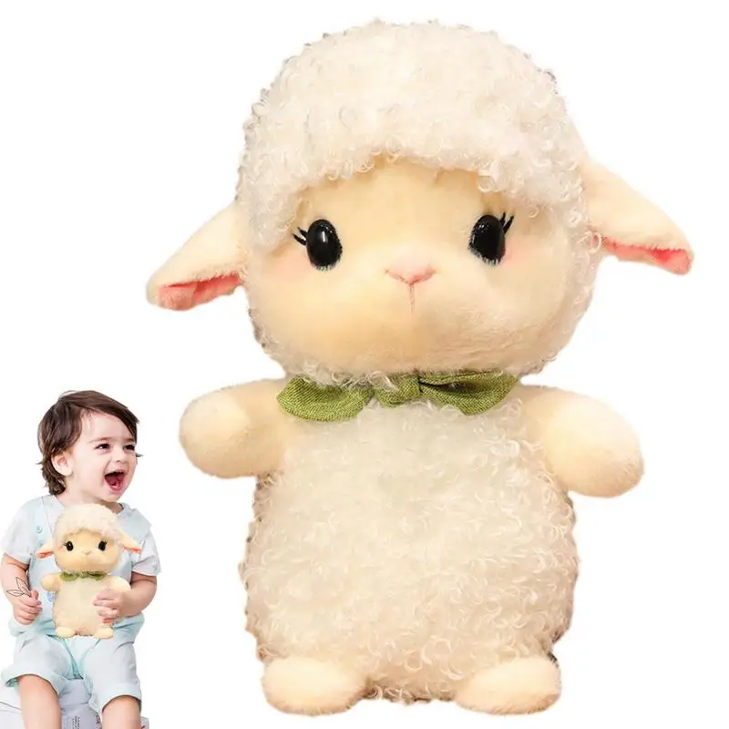 

Овечья плюшевая мягкая игрушка, Овечья мягкая игрушка-животное, кукла, милая детская игрушка, овечка, ягненок, плюшевая игрушка для праздника, дня рождения, Пасхи